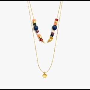 Madewell beaded moon necklace set